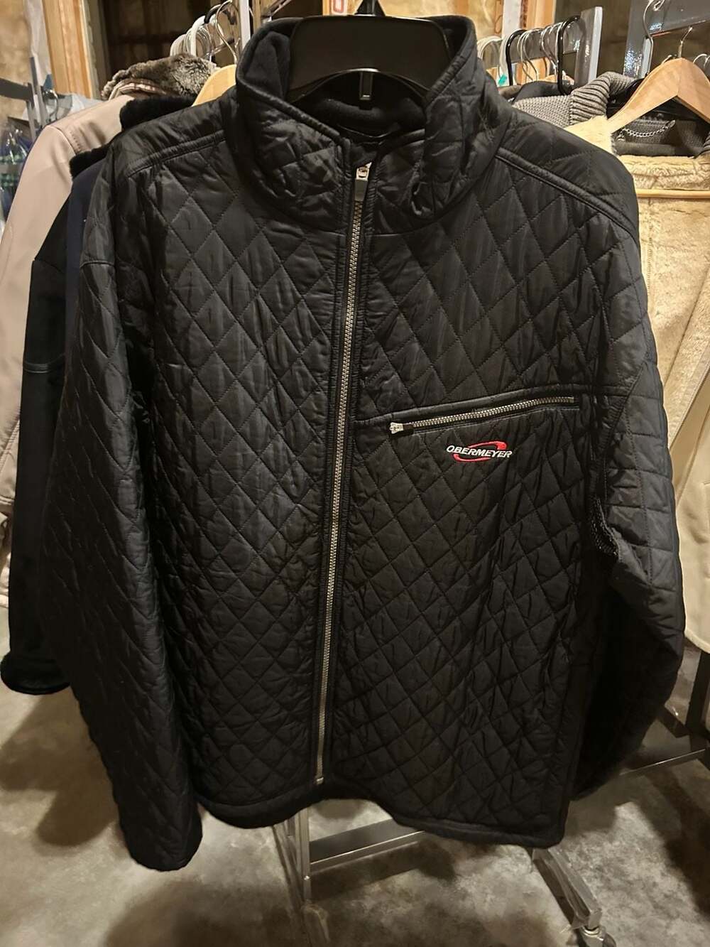Obermeyer Men's Size Large Vintage Weather System Quilted Fleece Lined Ski Jacke